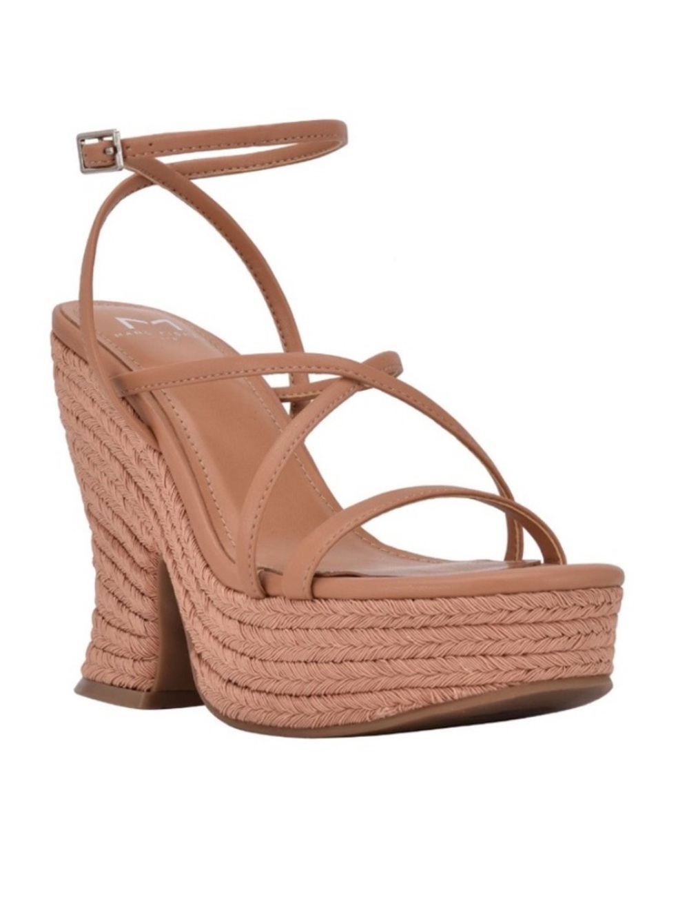 Marc Fisher LTD Fetch Strappy Platform Sandals in Tan
